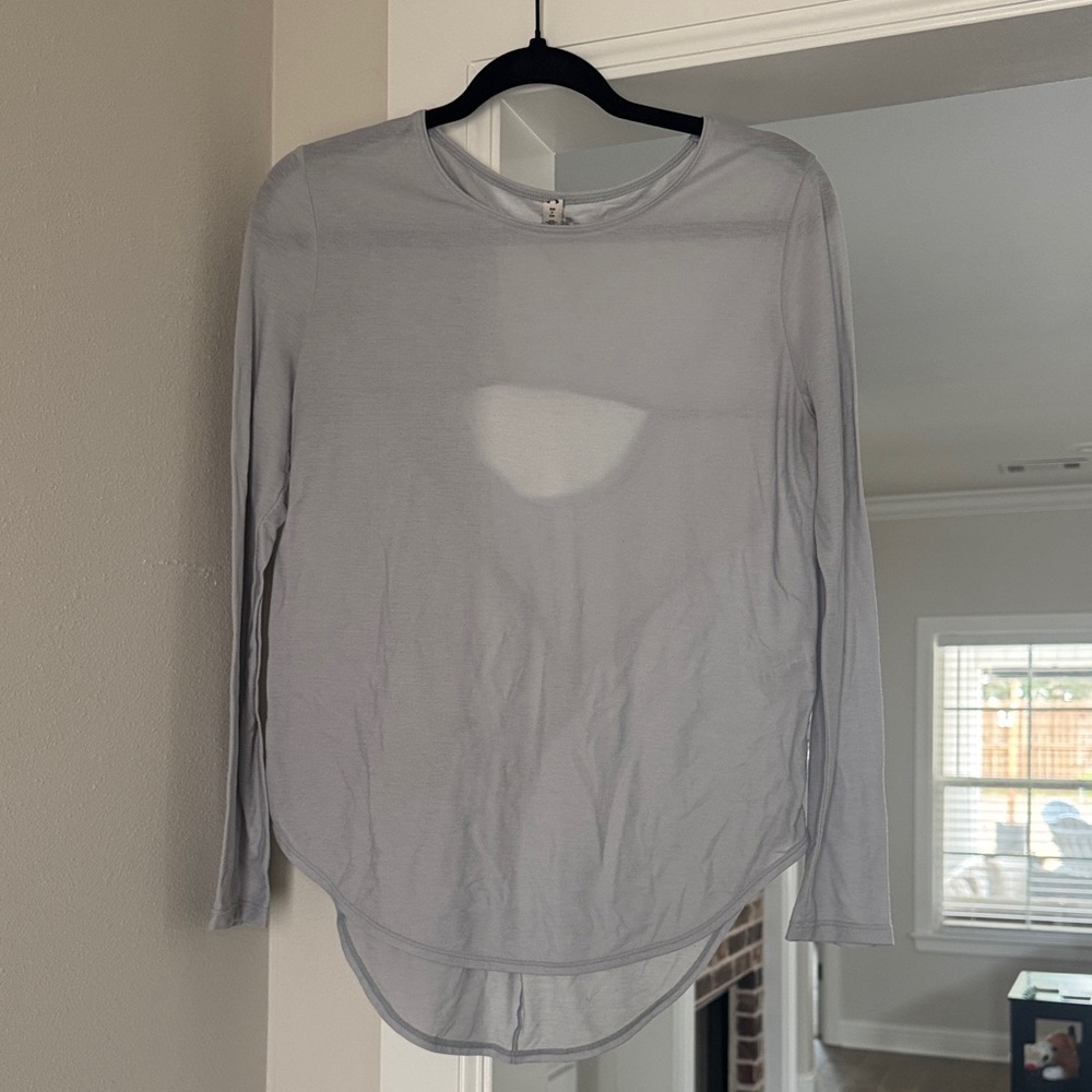 Under Armour Light Gray Long Sleeve Top
